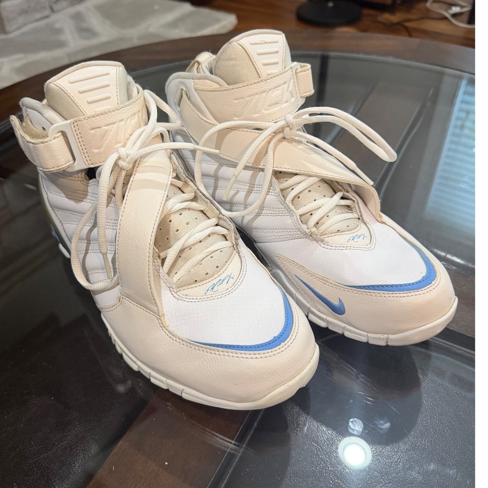 Nike Air Zoom Vick II White University Blue Michael Vick Mens sneakers Sz 11